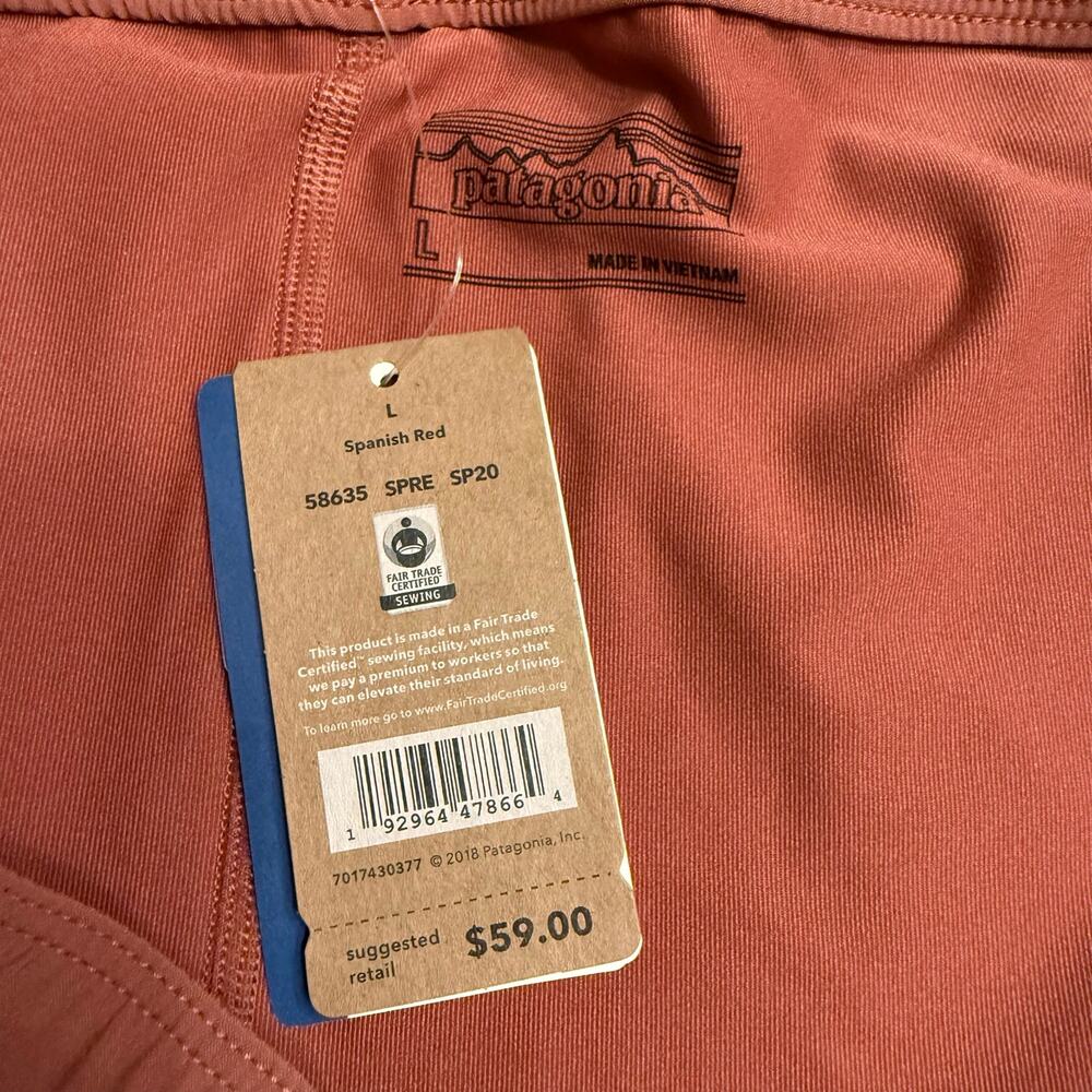 Patagonia Fleetwith Skort Spanish Red Size Large NWT Outdoor Hiking Travel - Picture 6 of 7